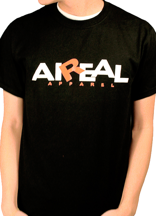 AiReal Apparel Logo Mens Tee Shirt in Black